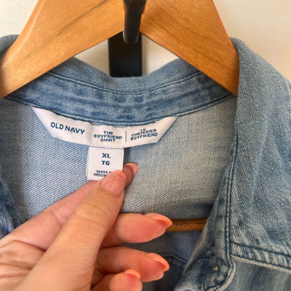 Old Navy Denim Button Down - Picture 2 of 2